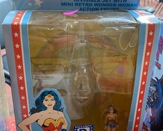 Wonder Woman Funko Invisible Jet and Action Figure in Box