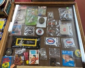 Showcase with All Sorts of Collectible Smalls