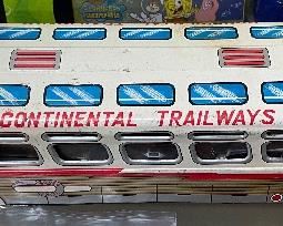 Old tin Litho Continental Trailways Bus