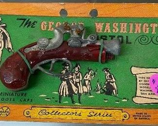 Marx Miniatures The George Washington Pistol on Original Card