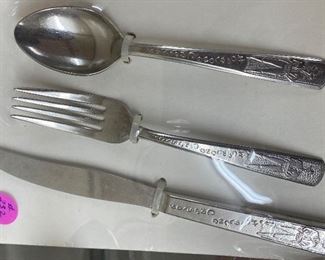 Hopalong Cassidy Silverware Set