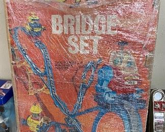 Vintage Topper Ding A Ling Bridge Set for Robots