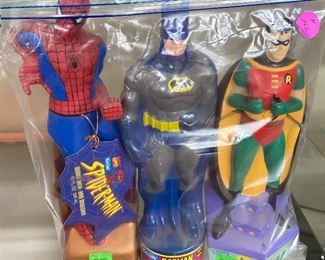 Spiderman, Batman, Robin Bubble Bath
