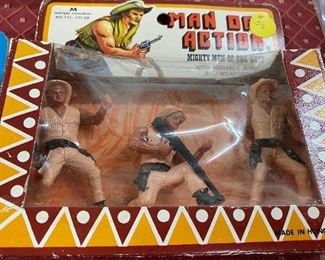 Vintage Man of Action Figure Set in Box