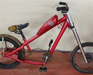Custom Chopper Style Bicycle