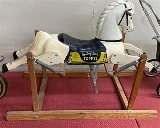 Hopalong Cassidy Topper Rocking Horse