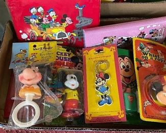 Lots of 1970's and 80's Mickey Mouse Toys