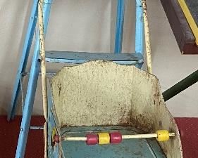 Old Stroller and High Chair