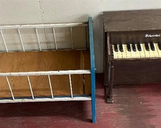 Doll Crib and Child's Piano