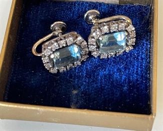 Aquamarine and Diamond in 14K setting