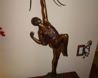 bronze statue  “Bow Girl” by Pierre Le Faguays