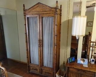 Vintage Faux Bamboo Bedroom Set by Century Furniture