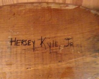 Hersey Kyle Jr carved duck decoy