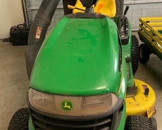 John Deere L A115 riding lawn mower with grass catcher; great condition, 42” deck -$1500