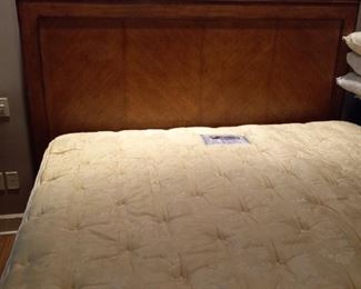 King size bed with mattress and springs
