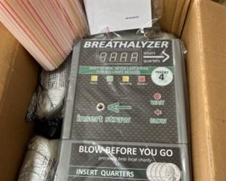 New in box coin operated bar breathalyzers