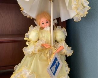 Vintage terry doll lamp