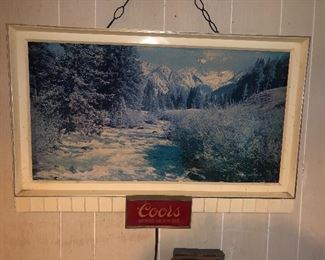 Lighted Coors sign
