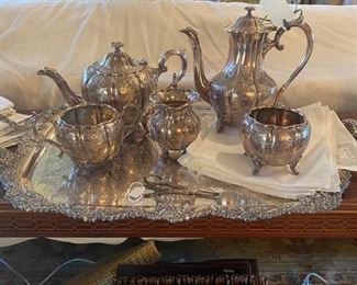 Silver plated hostess service, 6 piece