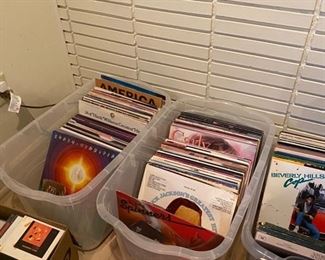 Assortment of vinyl albums