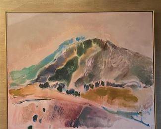 Large Maryann Harmon abstract landscape oil on canvas