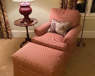 Sherrill Chair and Ottoman 