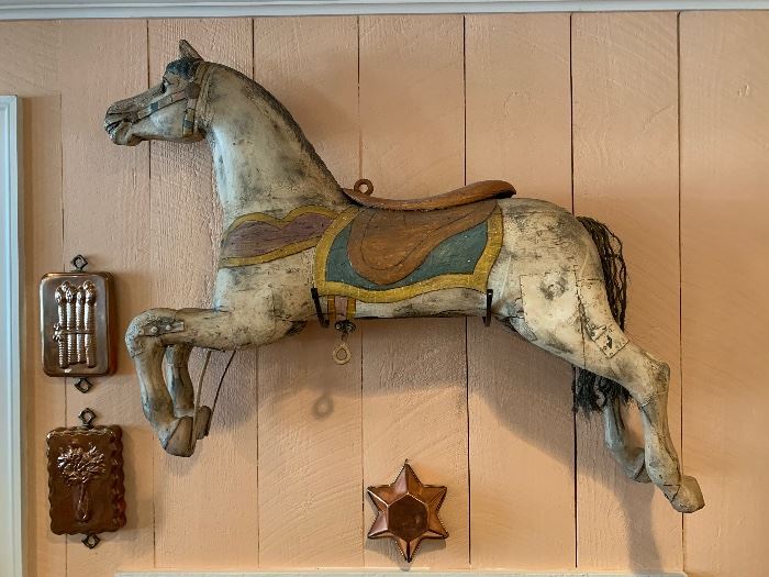 Antique Carousel Horse - 52” x 3’ x 10”