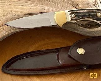 PUMA 4 Star Knife (Germany) with Leather Scabbard