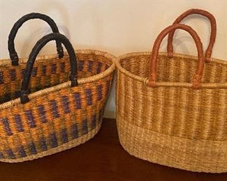 Two decorative baskets 