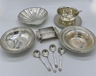 Group of Sterling Hollow Ware & Flatware