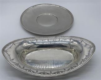 Sterling Reticulated Bowl & Plate