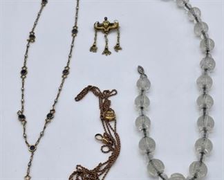 Group of Gold Victorian & Vintage Jewelry