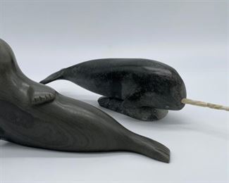 Inuit Carved Soap Stone Sculptures