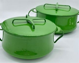 MCM Dansk Kobenstyle Green Enameled Cookware