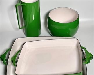 MCM Dansk Kobenstyle Green Enameled Cookware
