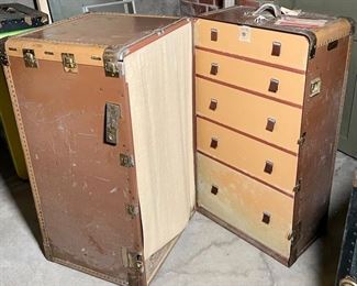 Vintage Hartmann Travel Wardrobe Trunk