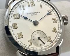 Patek Phillippe 1920's Oversized Wristwatch Possible Pocket Watch Conversion