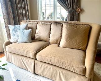 pair of matching sofas by Sherrill 83” wide by 44” deep