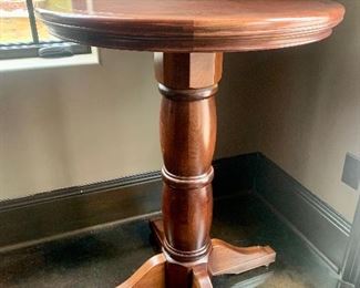 Tall bistro table, 41” tall by 28” wide