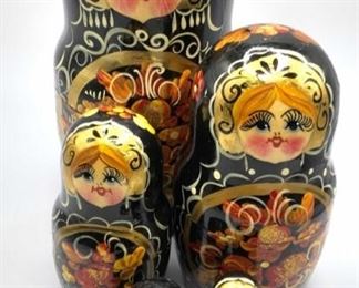 Vintage Hand Painted Matryoshka / Nesting Doll
