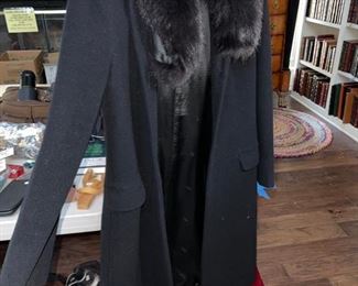 Giovanni Versace Vesus Wool & Fur Collar Jacket