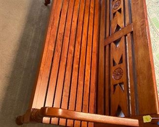 Wooden bench