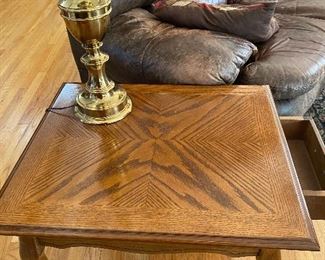Oak living room tables - end table