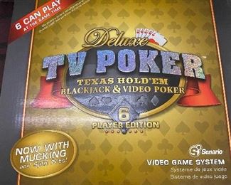 Vintage TV Poker Video Game System