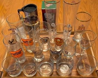 Assorted barware