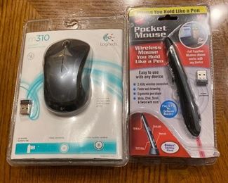 Computer accessories - desktop mouse and pocket mouse