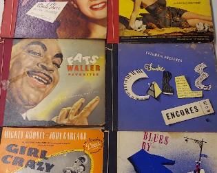 Vintage record albums (with the records).