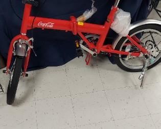 Coca Cola's 100th Anniversary folding bike (new, never used)