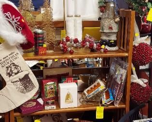 Various holiday items, great nutcracker