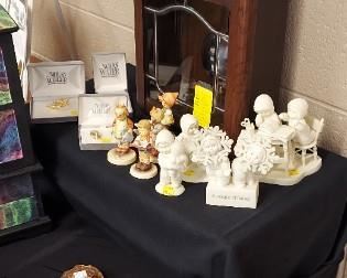 Hummels, snow babies, Nolan Miller pins